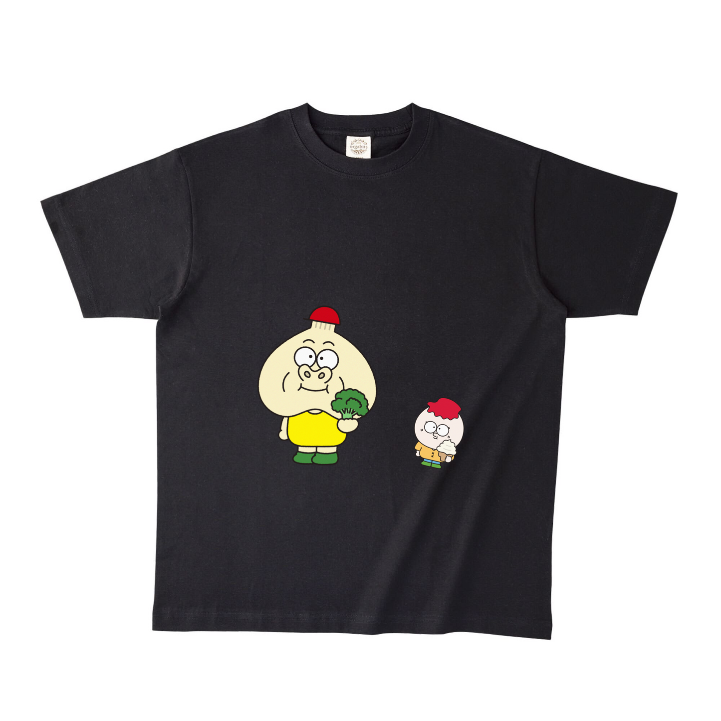 ブラックオーガニック半袖Tシャツ XXLサイズ