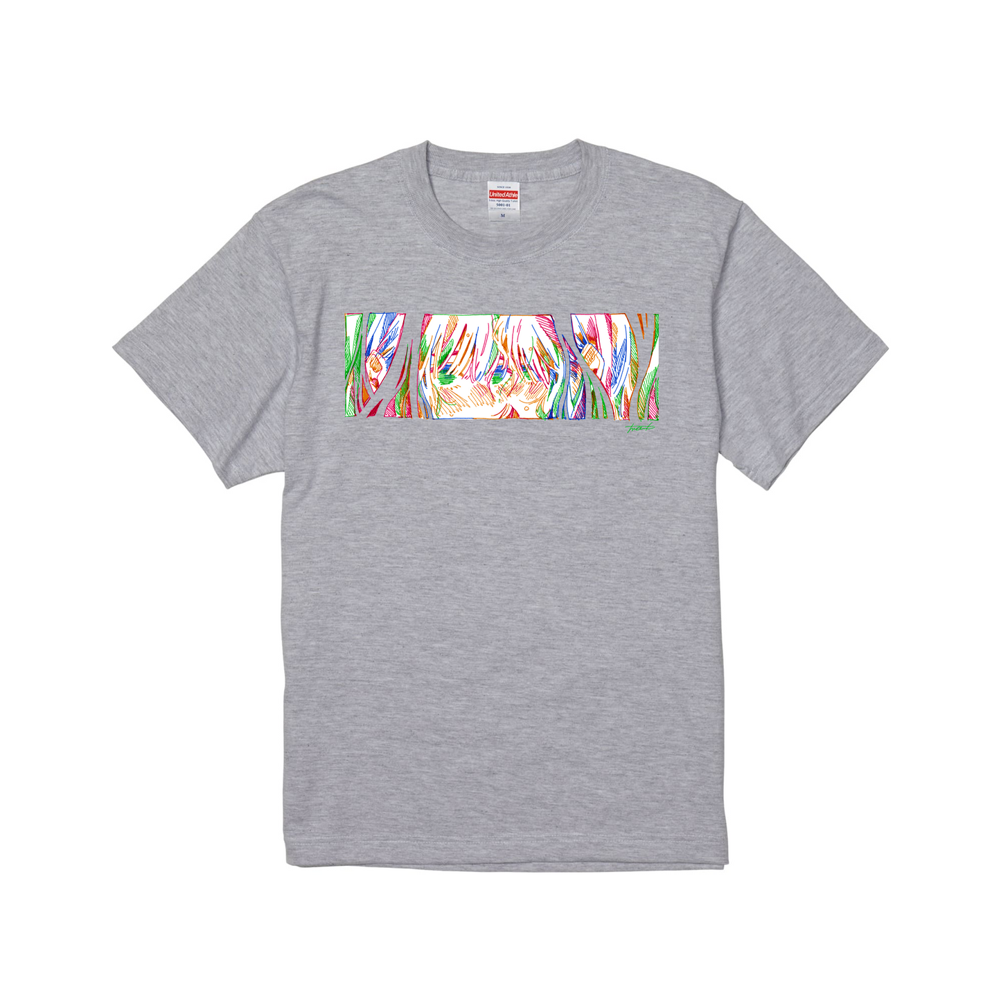 スタンダード半袖Tシャツ アッシュ
Lサイズ 女の子 カラフル