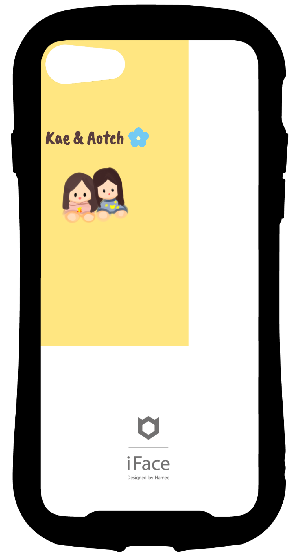 iFace reflectionインナーシート iPhone SE 2022/SE 2020/8/7 オリジナル 単色 Kae & Aotch オリジナルスタンプ シンプル ゆめかわ