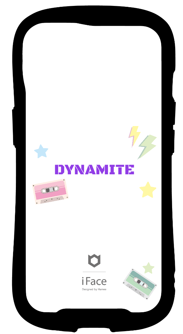 iFace reflectionインナーシート iPhone13 オリジナルスタンプ レトロ DYNAMITE ゆめかわ  ポップ シンプル